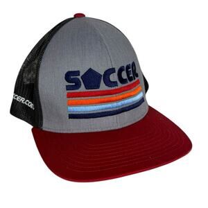 Pacific Men's Trucker Hat Soccer.com Gray Snapback